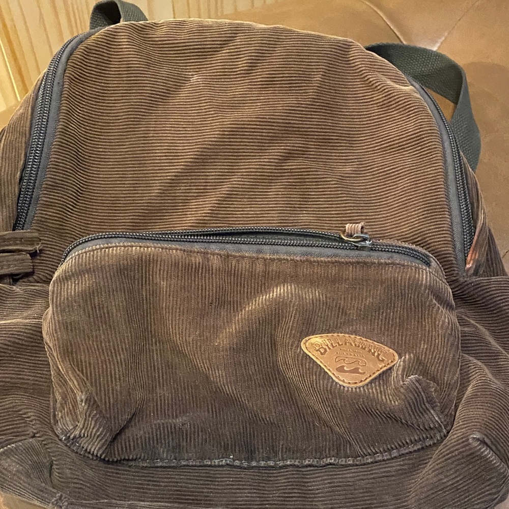 Billabong Dark Brown Corduroy Backpack